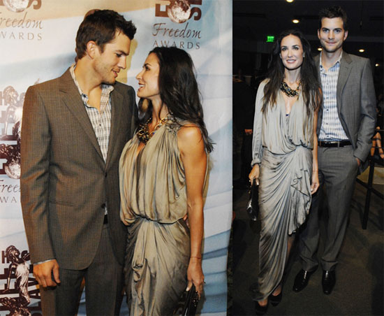 Photos of Demi Moore and Ashton Kutcher at 2009 Freedom Awards 2009-10-14 10:12:21