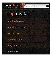 Get Website Invites With the Site InviteShare