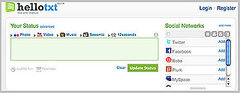 Update All of Your Social Networking Sites With HelloTxt