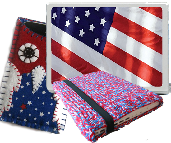 Red, White, and Blue Gadget Accessories Red, White, and Blue Gadget Accessories