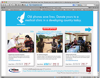 Website Hope Phones Sends Old Cell Phones to Medical Clinics in Developing Countries