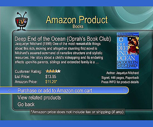 You Can Buy Things From TiVo You Can Buy Things From TiVo