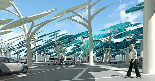 Concept Solar Forest Charges Your Electric Cars