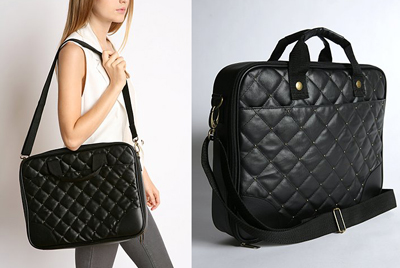 Deena & Ozzy Quilted Laptop Bag From Urban Outfitters