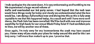 Do You Wish More Sites Would Apologize When Crashing? 