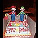 Mario and Luigi Birthday Cake