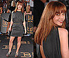 Actress Christina Ricci Wears a Gray Silk Dress to the LA Premiere of Bruno