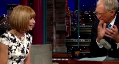 Video of Anna Wintour on The Late Show with David Letterman