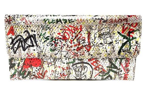 Carlos Falchi's Girl Graffitis His Bags 
