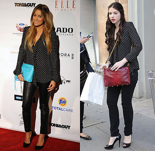 Lauren Conrad and Michelle Trachtenberg Wear the Same Polka-Dot Blouse at New York Fashion Week