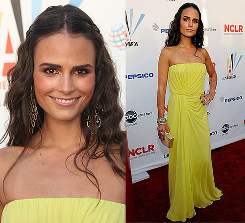 Photo of Jordana Brewster in Yellow Dress at 2009 ALMA Awards