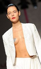 Heart Nipple Pasties at Lindsay Lohan's Emanuel Ungaro Spring Collection