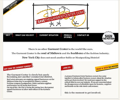 Fab Site: SaveTheGarmentCenter.com 
