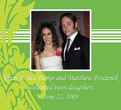 Sarah Jessica Parker Welcomes Twins Sarah Jessica Parker Welcomes Twins
