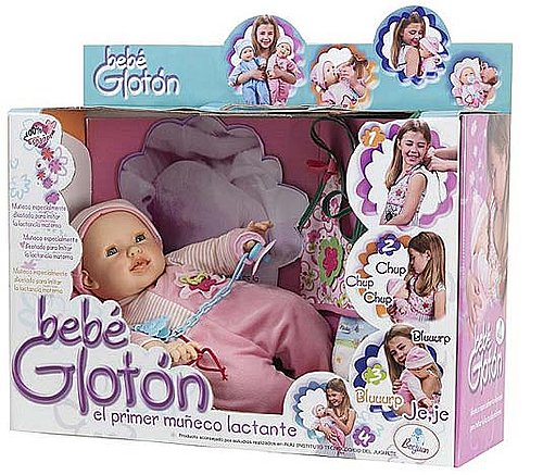 Bebé Glotón Doll Lets Children Breastfeed