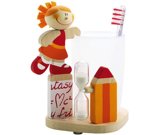 Sevi Creative Kids Girl Toothbrush Holder With Timer