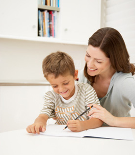 Parents Tutoring Children