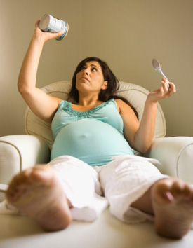 Eating More at the End of Pregnancy