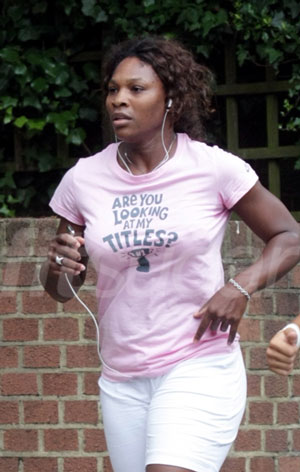 Photo of Serena Williams Jogging in London