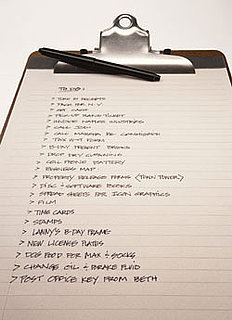 Relax Already: Make a List