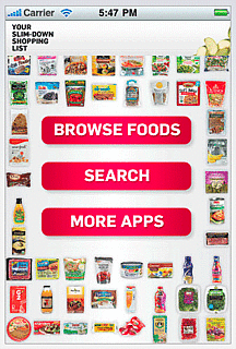 Healthy App: Slim Down Shopping List