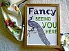Nice and New: Letterpress Peacock Poster