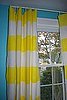Cool Idea: Fabric-Painted Curtain Panels