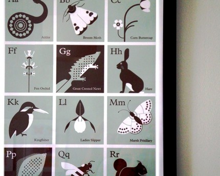 Show off your inner conservationist with the Alphabet of Endangered Species in the British Isles ($30).
Show off your inner conservationist with the Alphabet of Endangered Species in the British Isles ($30).