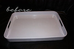 Before and After: KateDavis's Faux Bois Tray Makeover