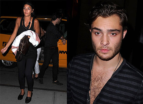 Photos Of Ed Westwick and Girlfriend Jessica Szohr Celebrating Ed's 22nd Birthday In New York