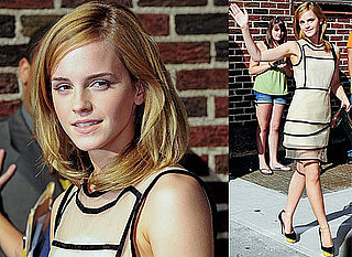 Photos And Video Of Emma Watson At The David Letterman Show Talking About Her Wardrobe Malfunction And Showing Her Underwear