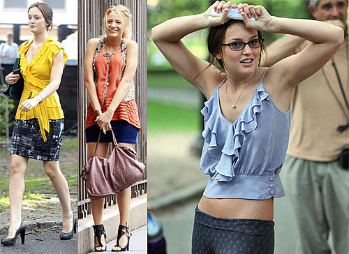 Photos Of Blake Lively, Leighton Meester and Penn Badgley Filming The Third Season Of Gossip Girl In New York City