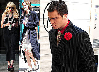 Photos From The Set Of Gossip Girl With Ed Westwick, Leighton Meester, Taylor Momsen