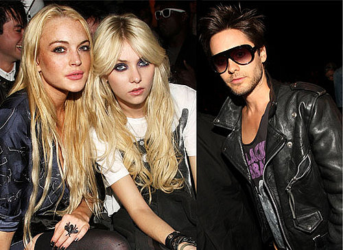 Photos Of Blondes Taylor Momsen and Lindsay Lohan Bonding At New York Fashion Week, Plus Jared Leto, Cat Deeley, Gabe Saporta