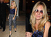 Sienna Miller in New York City on It's On with Alexa Chung, Leopard Print Trousers