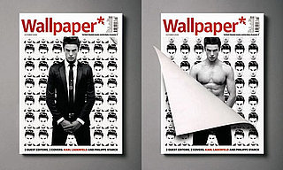 Karl Lagerfeld's Peelable Cover for Wallpaper Magazine October 2009