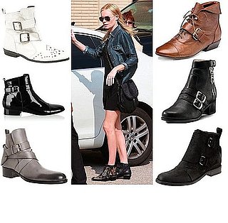 Shopping: Flat Ankle Boots with Buckles