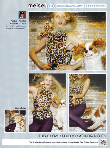 Full Look: Steven Meisel Spoofs Twitter for Vogue Italia December 2009 with "Meiselpic" Full Look: Steven Meisel Spoofs Twitter for Vogue Italia December 2009 with "Meiselpic"