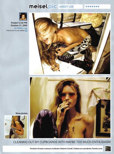 Full Look: Steven Meisel Spoofs Twitter for Vogue Italia December 2009 with "Meiselpic" Full Look: Steven Meisel Spoofs Twitter for Vogue Italia December 2009 with "Meiselpic"