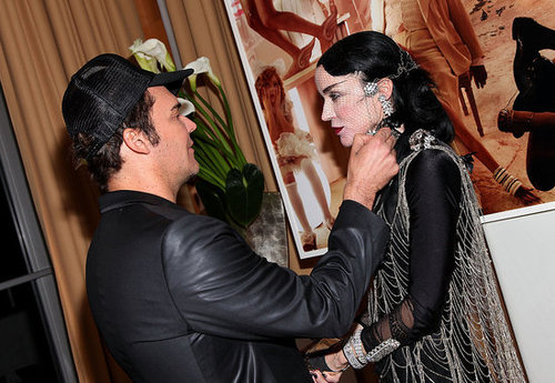 Daphne Guinness Trades in Skunk-Striped Hair for All Black, Swims in Pool Clothed for Art Basel Performance Piece Daphne Guinness Trades in Skunk-Striped Hair for All Black, Swims in Pool Clothed for Art Basel Performance Piece