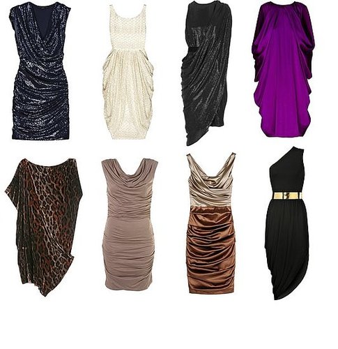 Shopping: Draped Party Dresses
