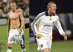 David Beckham Takes The Field (Ahem, Topless) In DC