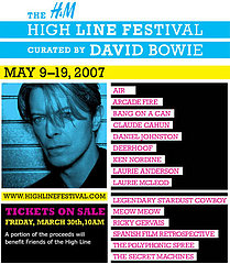 High Line Music Festival: Designed by David Bowie