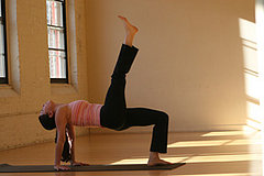 YOGA CHALLENGE:  3-Legged Tabletop