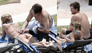 Josh Helps Fergie Avoid Tan Lines