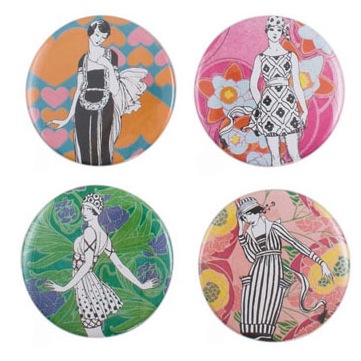 Fabworthy: Mod Girl Mini Mirrors 