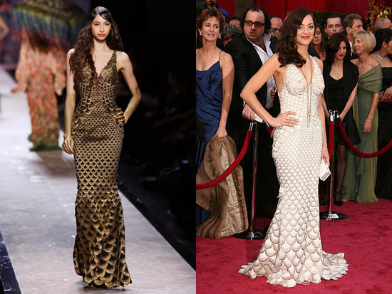 Marion Cotillard's Oscar Dress, From Runway to Red Carpet Marion Cotillard's Oscar Dress, From Runway to Red Carpet