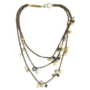 Subversive for Target 3-Strand Saturn Beaded Pearl Necklace Subversive for Target 3-Strand Saturn Beaded Pearl Necklace