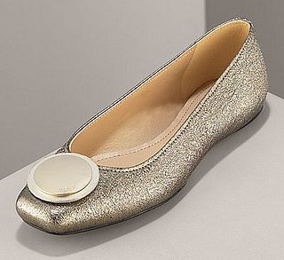 Guess Who Designed These Golden Ballet Flats? 