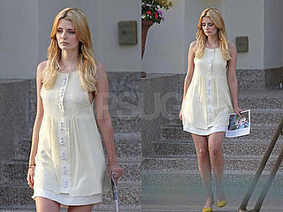 Mischa Barton Brings Her Serious Sad Face to Church
